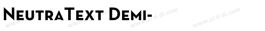NeutraText Demi字体转换